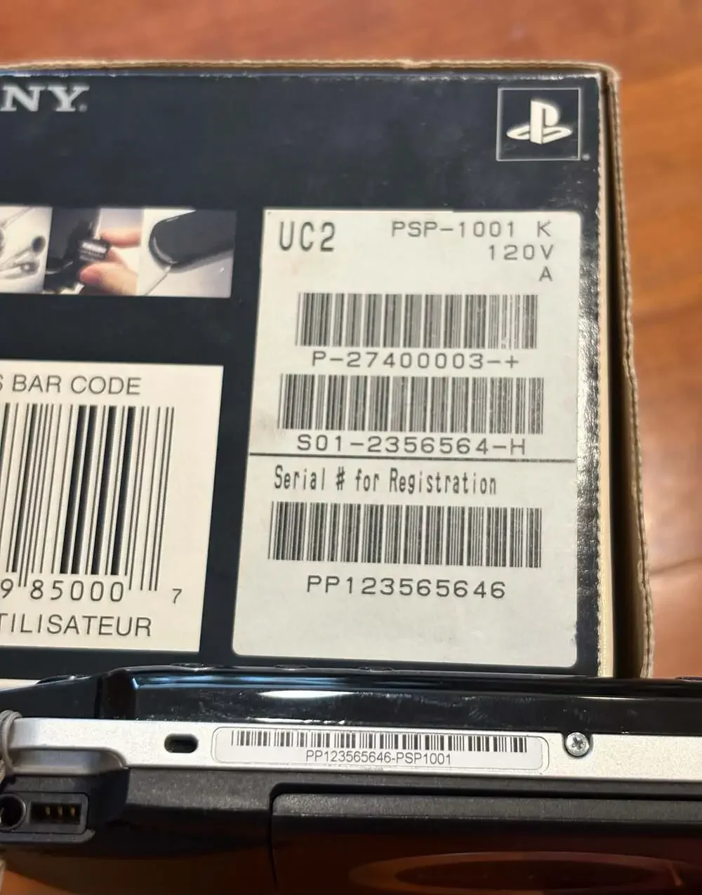 Sony PSP 1000 Value Pack CIB Matching Serial OEM Charger Tested Read PSP-1001
